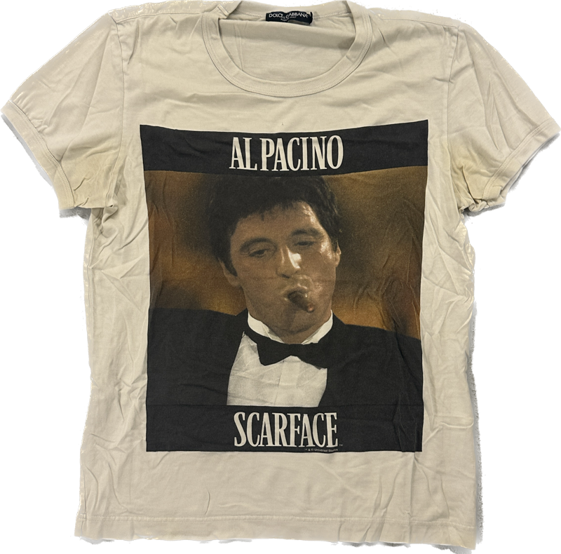 Al pacino dolce and gabbana t shirt shop