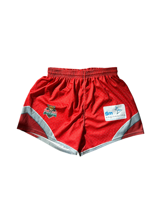 Thrifted Sports Shorts Red